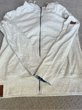 AMPERSAND AVE Light Heather Gray Full-Zip Hoodie